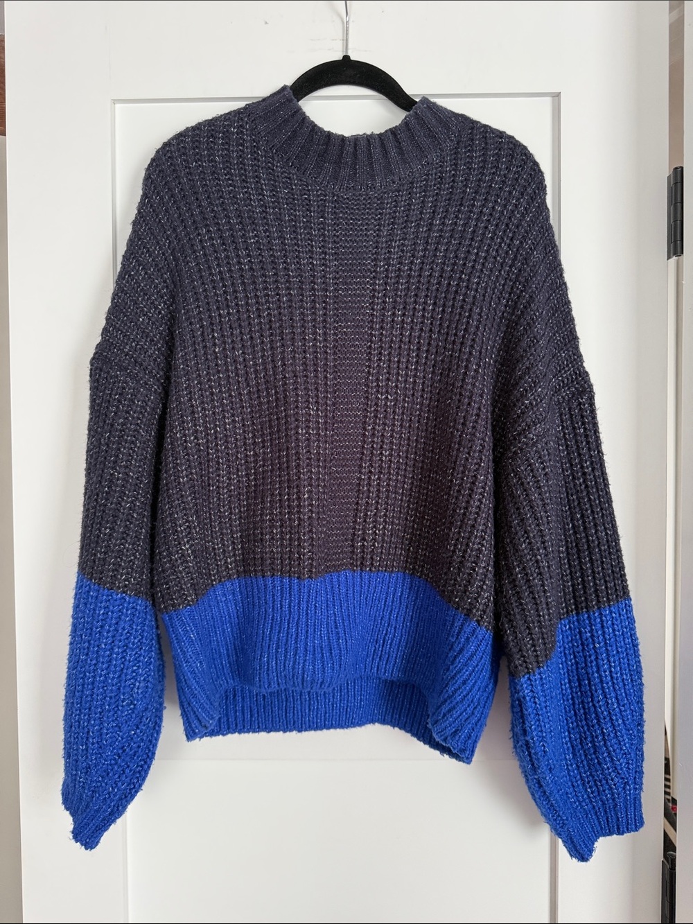 Elodie color block Chunky Knit Sweater
